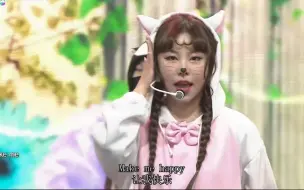 Download Video: 【中韩双字】【60帧】猫咪天生爱吃鱼！220204 MAMAMOO 丁辉人 - Make me happy（奥妙）KBS 音乐银行