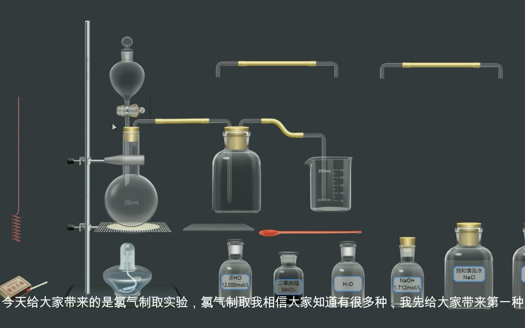 (化学实验)制取氯气各种方法哔哩哔哩bilibili