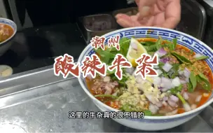 Descargar video: 今天午餐：泰式酸辣牛杂汤配上一碗铺满牛肉的沙茶花生酱灌面#潮州美食 #潮汕美食 #牛肉灌面