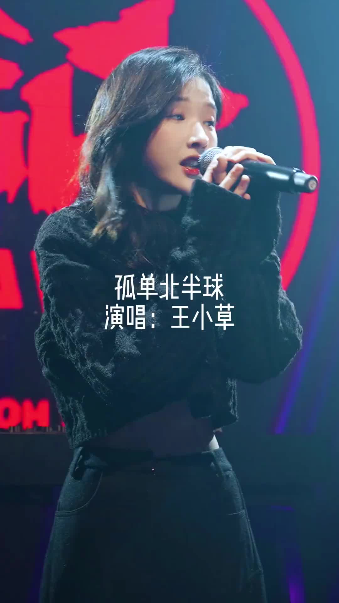 一个人其实并不孤单,或许想一个人更孤单 现场演唱 孤单北半球 王小草