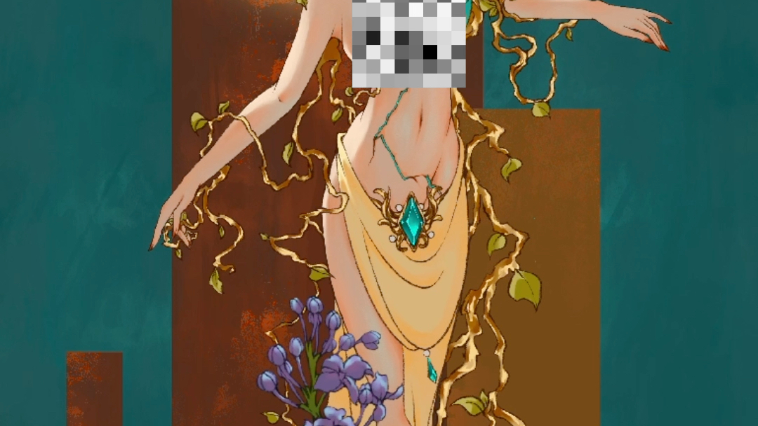 珠宝拟人立绘过程