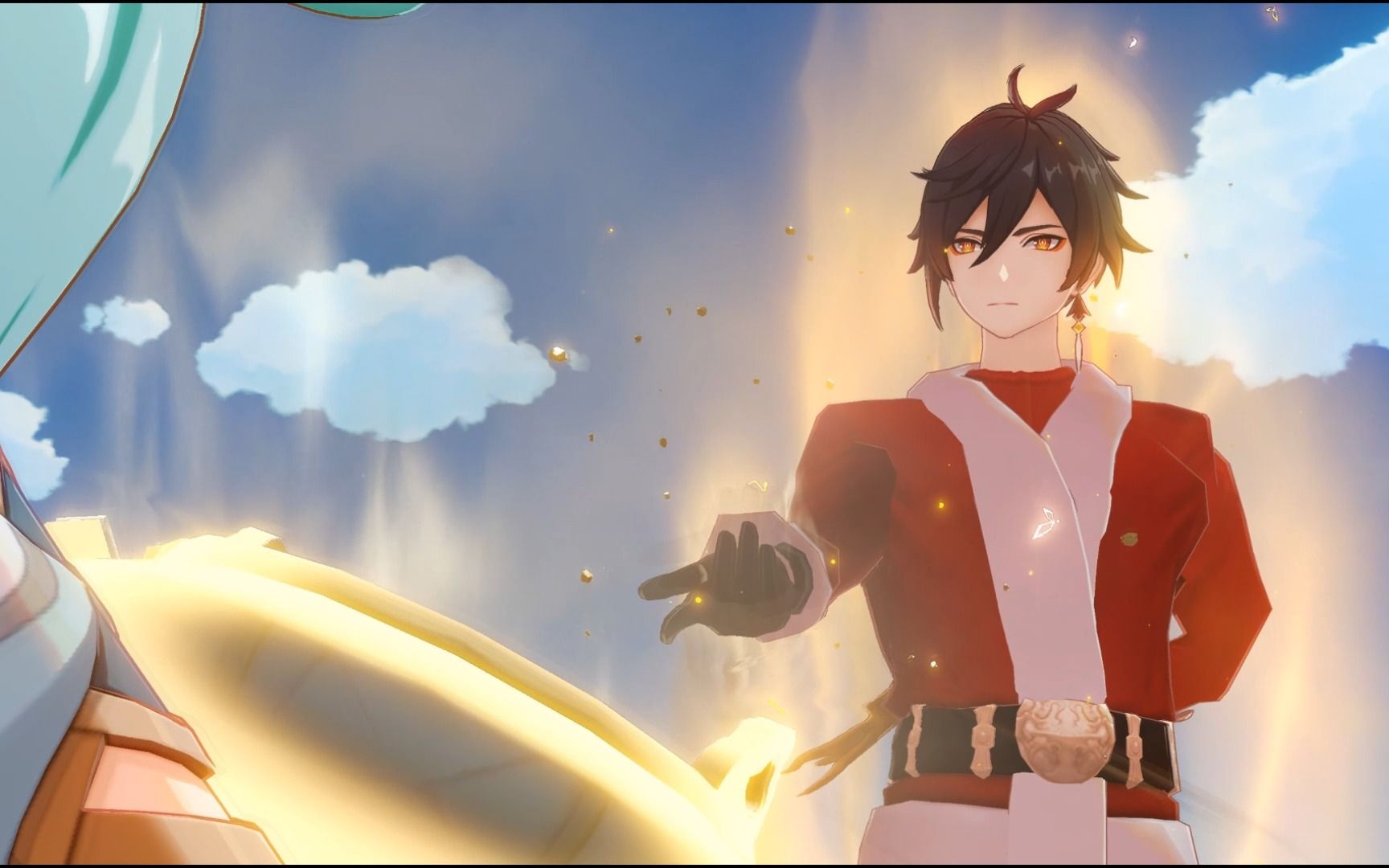 《原神》钟离生日皮肤演示——「圣诞老人」