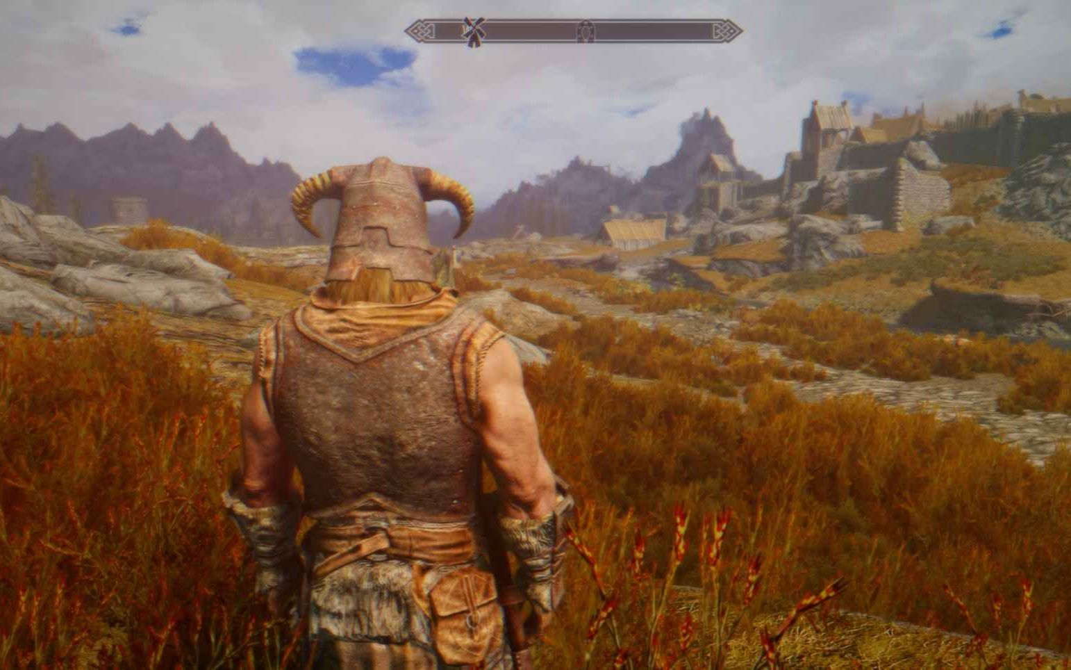 【上古卷轴5重置版】更高画质更多fps补丁跑图画质预览(enb reshade)