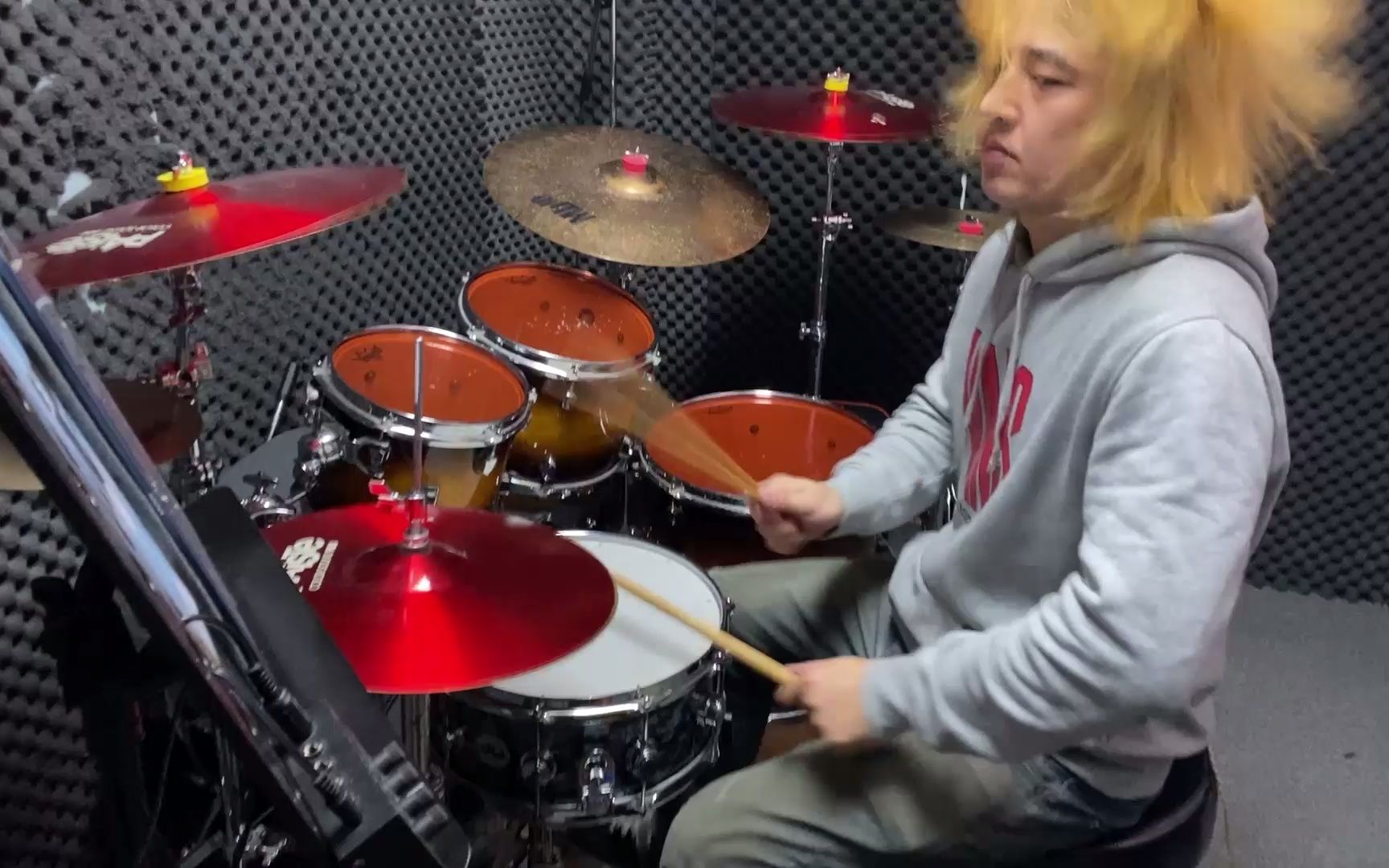 [图][架子鼓]鬼神童子ZENKI 影山ヒロノブ 鬼神童子ゼンキー OP drum 叩いてみた