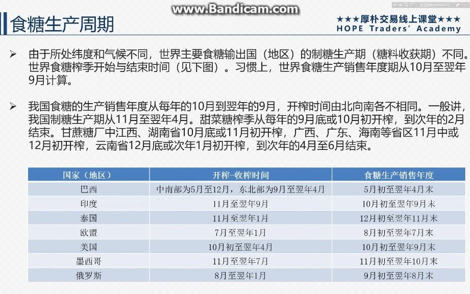 厚朴交易线上课堂156:白糖期货基础知识哔哩哔哩bilibili