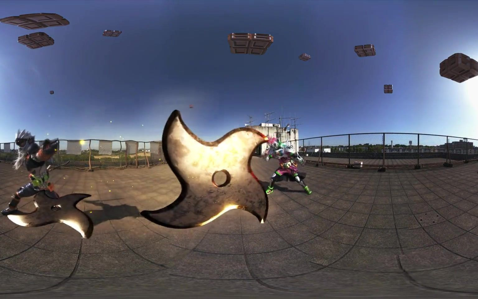 360°全景 假面骑士exiad battle scene  360channel  vr動画配信サー