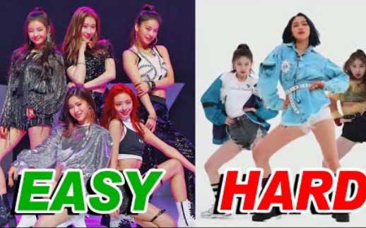 [图]她们有简单的舞蹈吗？【ITZY】舞蹈难度“简单”→“困难”排名