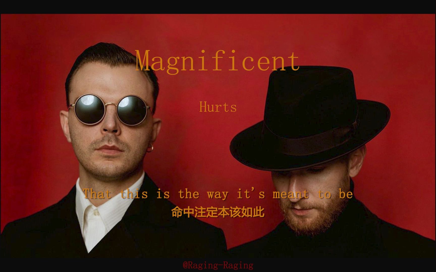 【欧美流行】忧郁流行乐 英伦宝藏乐队Hurts 《Magnificent》哔哩哔哩bilibili