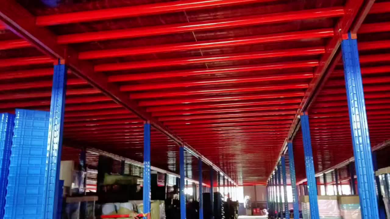 钢扣板阁楼货架