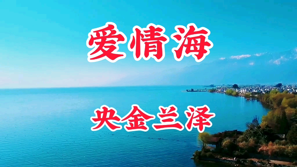 欣赏一首抒情好听的歌曲《爱情海》演唱者:央金兰泽哔哩哔哩bilibili