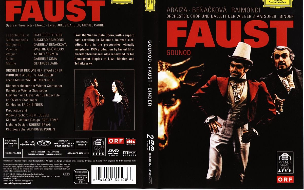 [图]中 法字Gounod - Faust 浮士德 1985