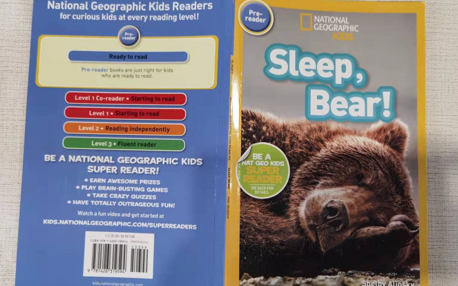 [图]National Geographic Kids 国家地理少儿 pre-reader【Sleep, Bear!】