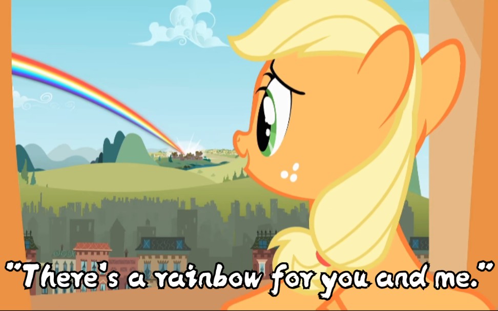 [图][MLP混剪/虹林檎]"There's a rainbow for you and me."