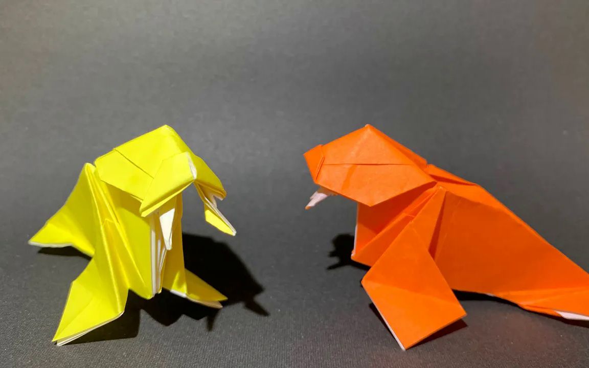 【うおんばっと】海象折纸教程origami walrus