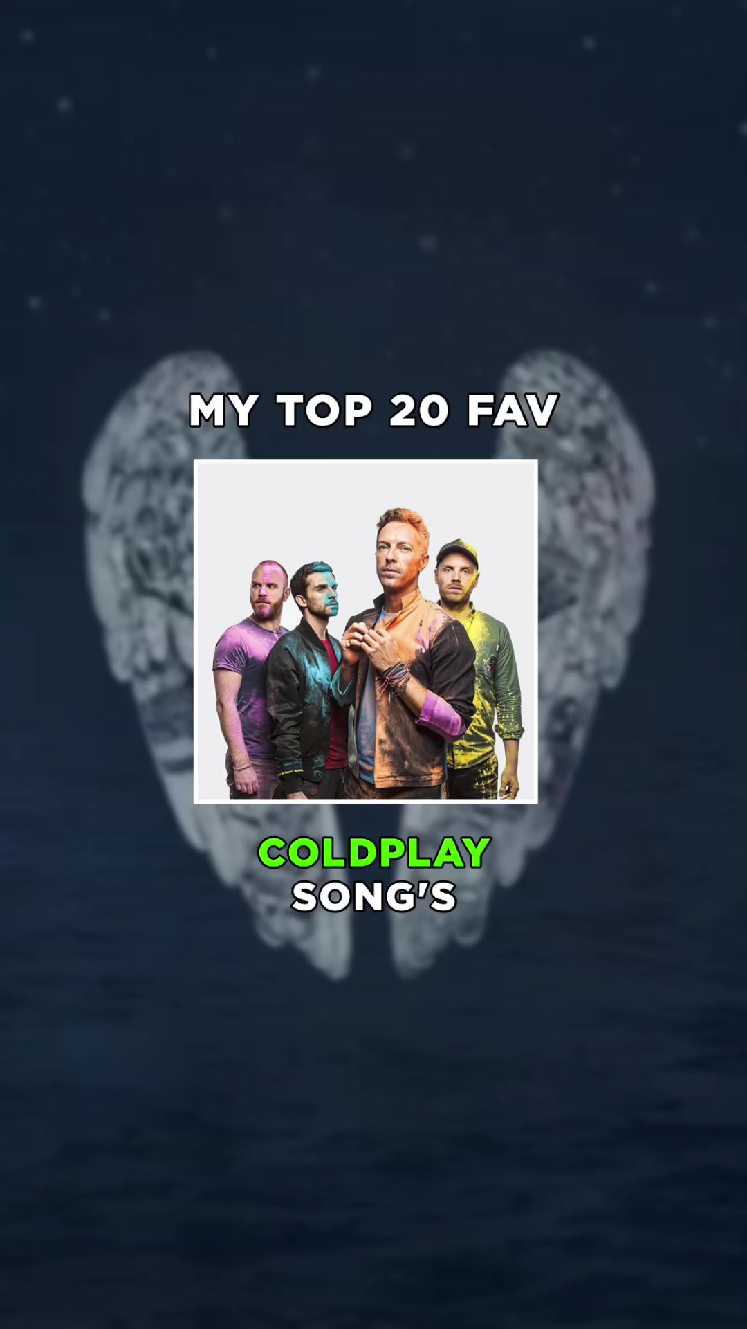 我最喜欢的20首coldplay歌曲的