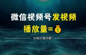 下载视频: 微信视频号起号正确方法，抓住当下这波风口，打造月入10w的自媒体账号！