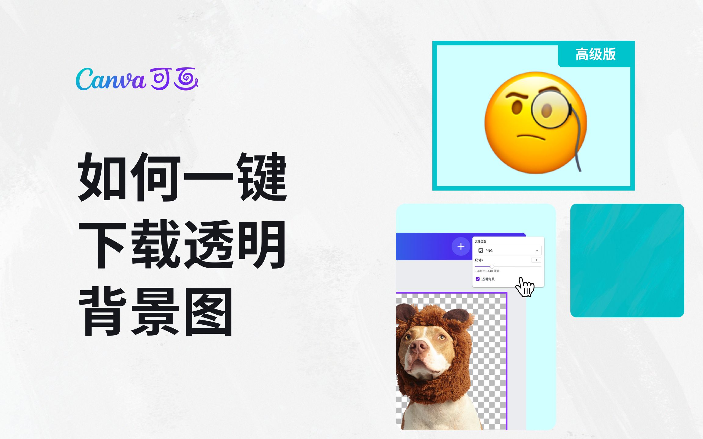 甲方喜欢的透明背景这么做!|Canva可画教程哔哩哔哩bilibili