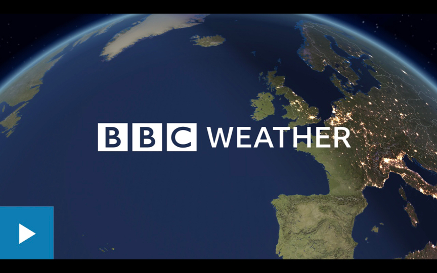 bbc天气预报英文版稿子今日情况