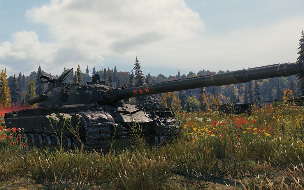 坦克世界三环100标识277心得分享毛绒绒3d涂装还是帅啊