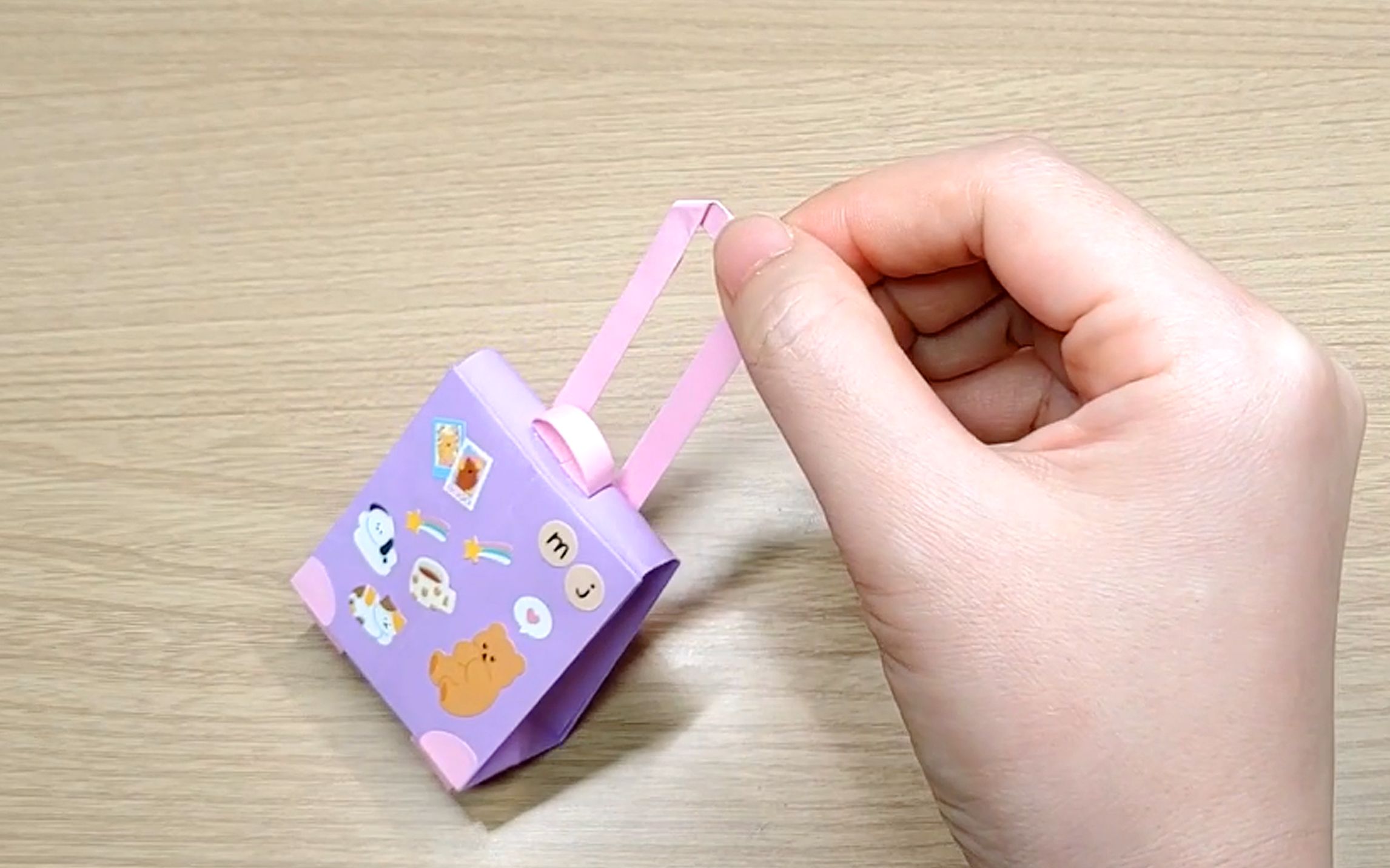 手工diy小巧可爱的迷你行李箱手把手教你如何折纸制作