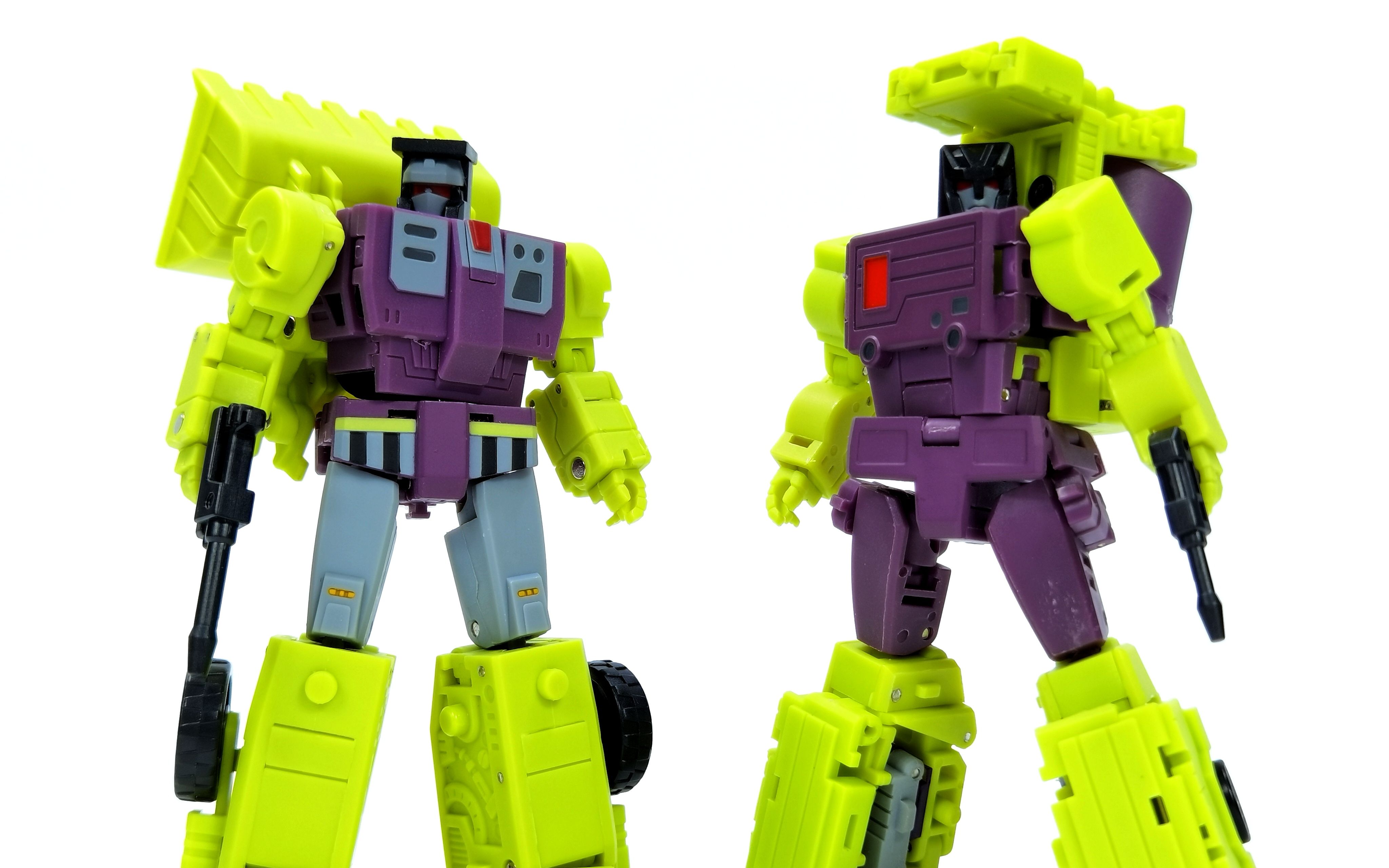 来福的模玩简评-第344集 mstoys魔方 小比例大力神 挖土机搅拌机_哔哩