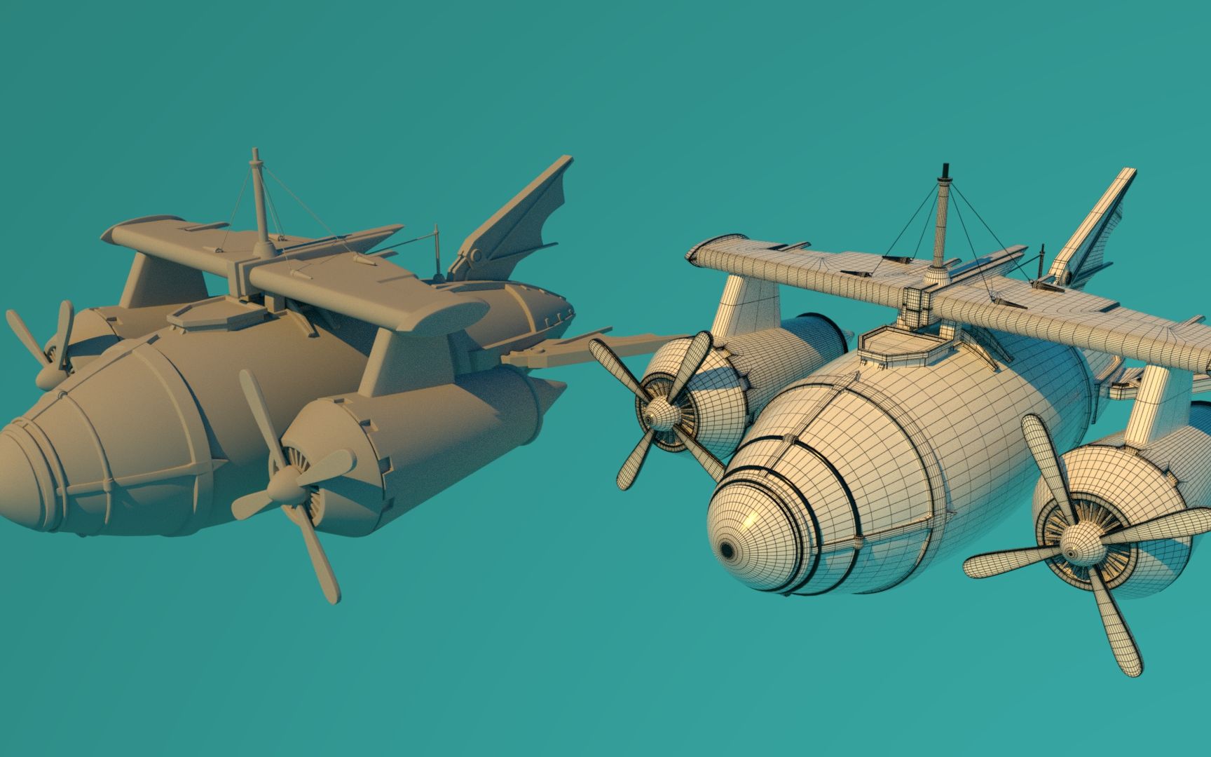 【maya建模】次时代飞机建模制作,直接让你入门3d建模.