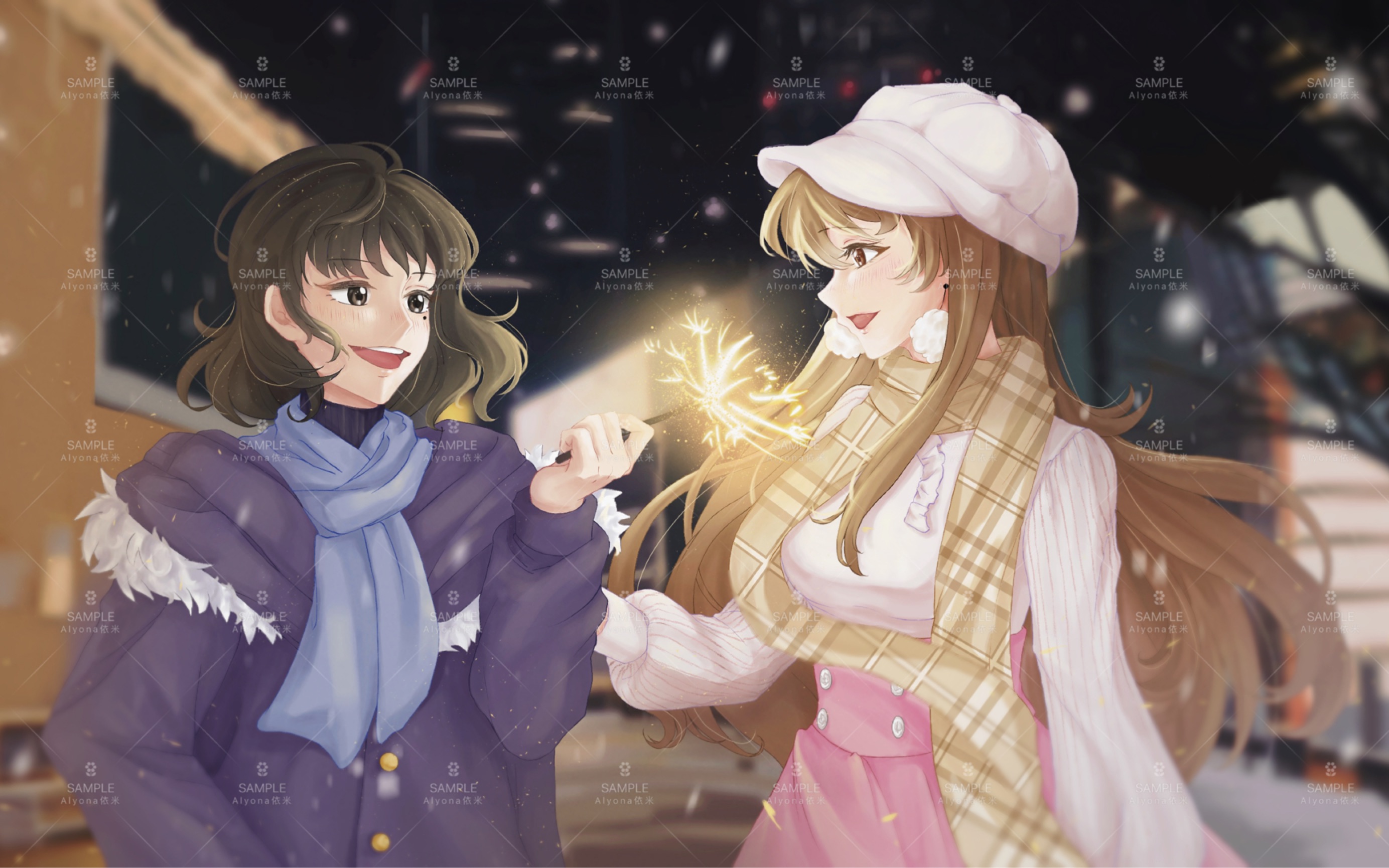 【alyona绘画】新年快乐!双人稿件～全知读者视角