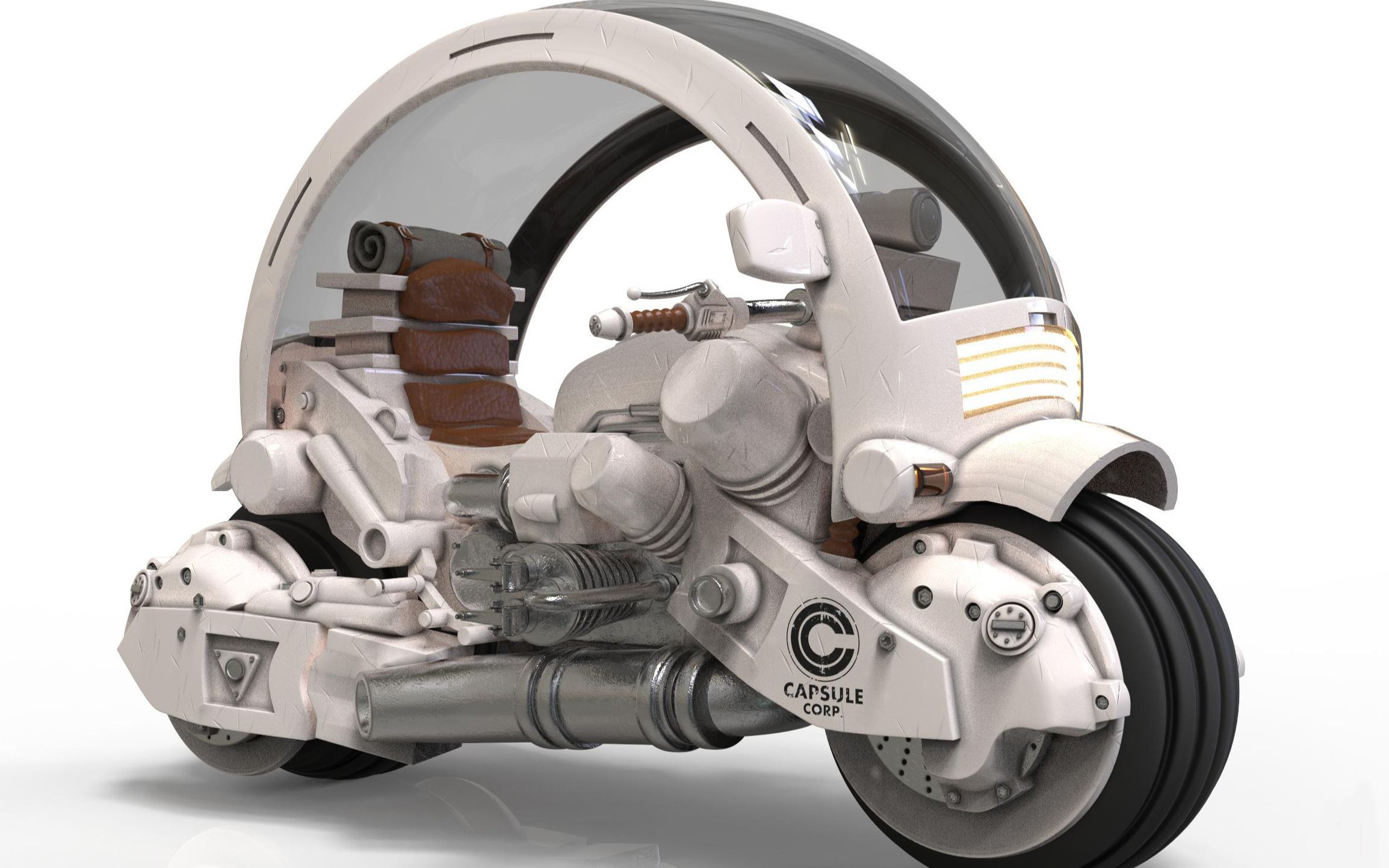 【maya建模】硬表面高模帅气旅行摩托零基础教程1