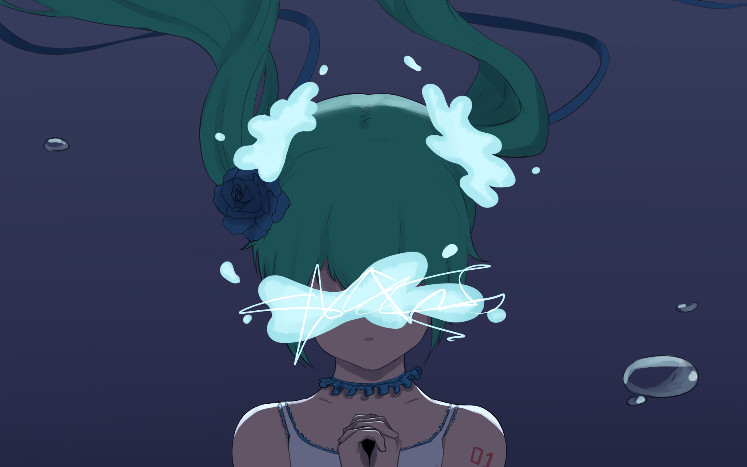 【绘画过程】深海公主 初音未来