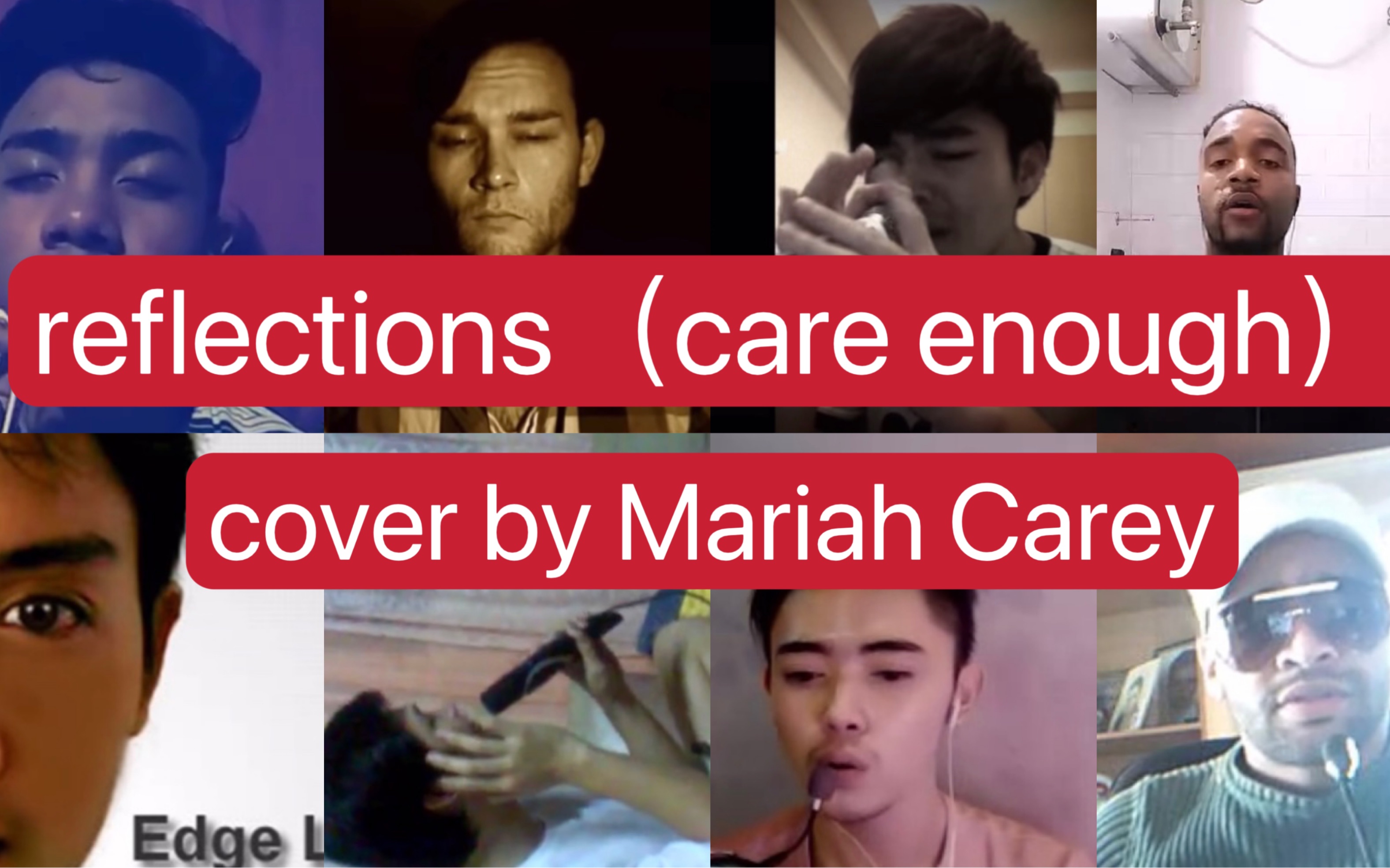 [图]【reflections/Mariah Carey】油管八位男牛粪cover牛姐reflections合集