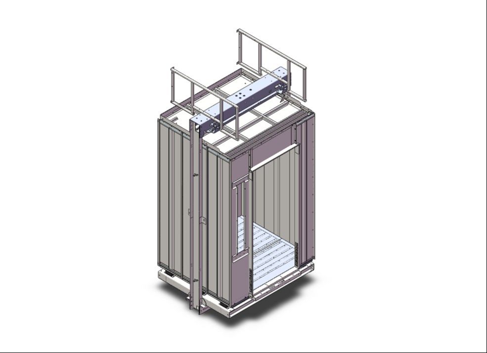solidworks建模:电梯轿厢轿架的设计