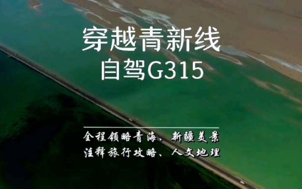 从青海至新疆,从西宁至喀什的青新线,涵盖西北环线和南疆环线的G315国道,全程地理、景观、人文注释哔哩哔哩bilibili