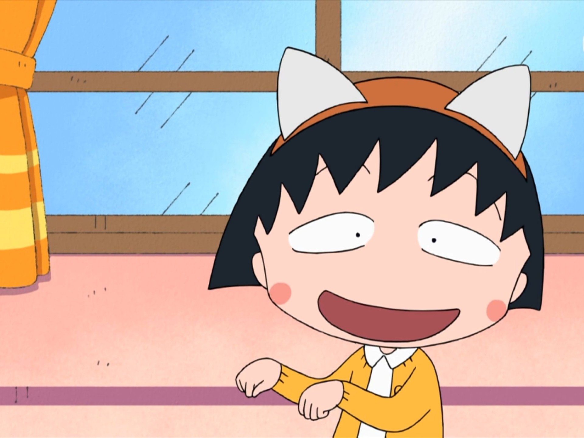 冬天的被炉太暖和了,小丸子一直待在里面不出来,说自己