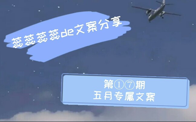 [蕊蕊蕊蕊de文案分享]五月专属文案哔哩哔哩bilibili