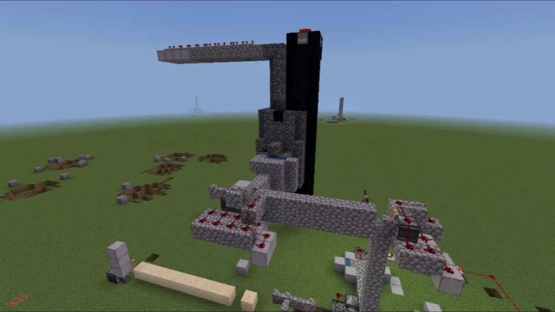 【我的世界】做不来高效刷石机只能凑合用