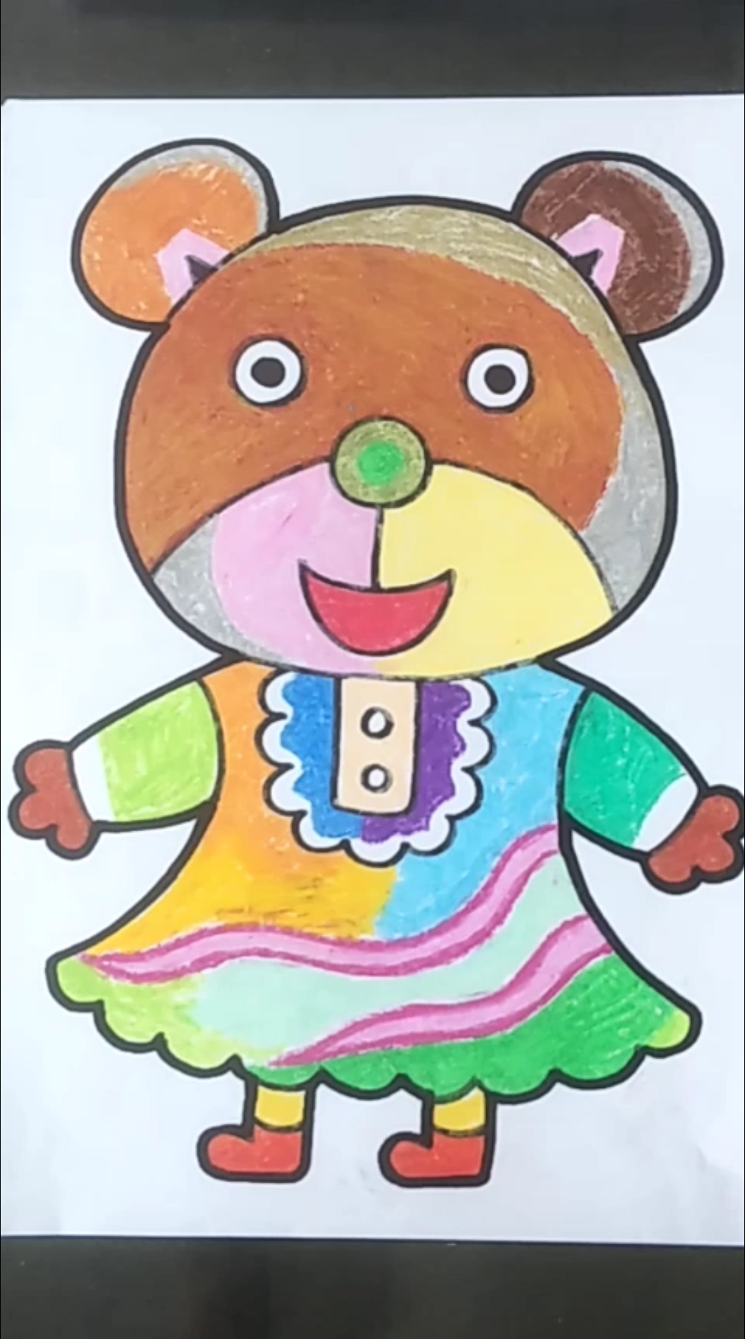 儿童画丹尼索小熊图片