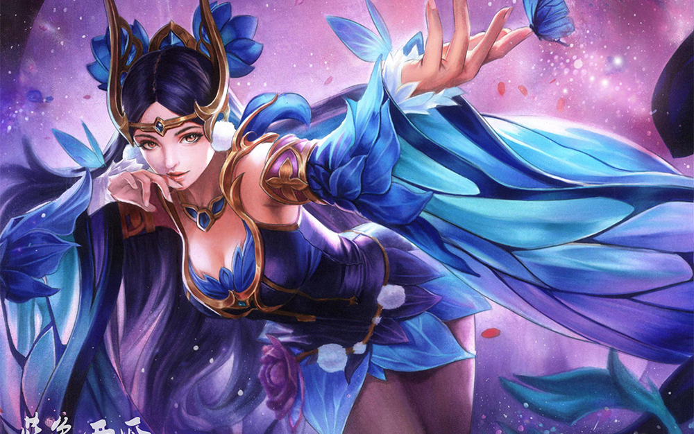 梦幻 马克笔手绘 仲夏夜之梦貂蝉 封面是手绘!