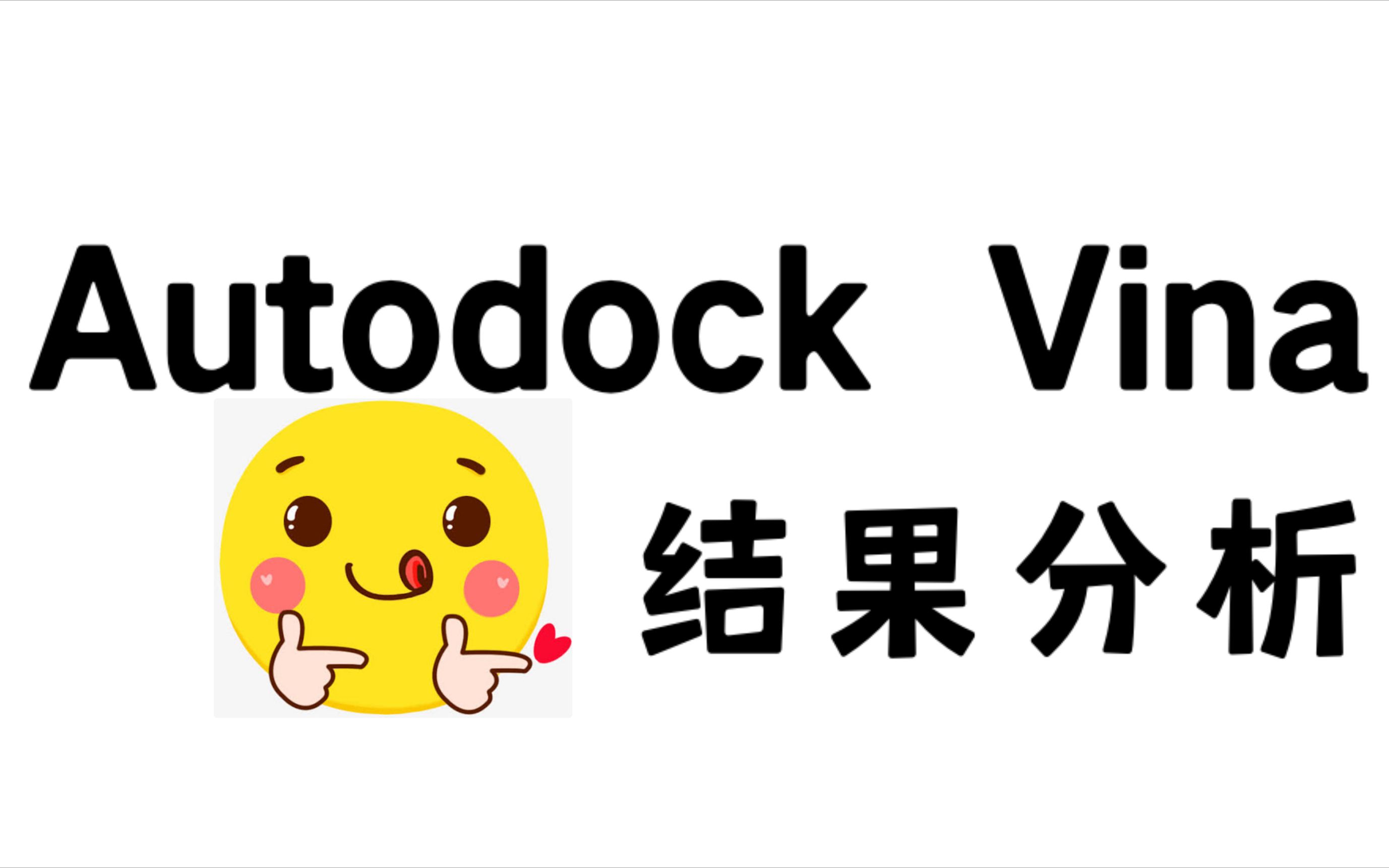 Autodock 分子对接 [3]  Autodock Vina 对接结果分析 + 生成复合物PDB文件哔哩哔哩bilibili