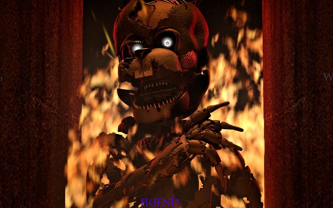 [图]【FNAF SFM】威廉弹簧在披萨店模拟器结局的呼救丨终极定制夜中的钓鱼老人背景音乐