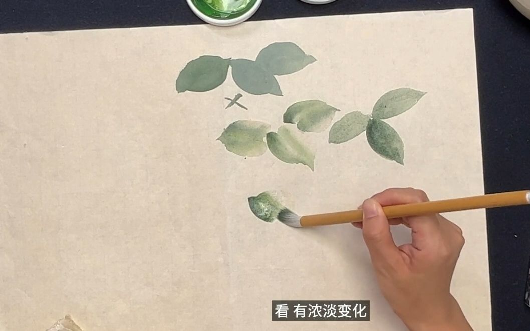 [图]马啸羽零基础国画精品课程——没骨画基础用笔、用墨、用色练习方法教程百度网盘