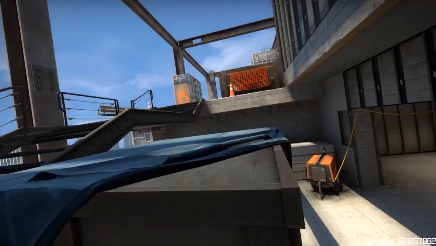 csgo完美世界竞技平台高光时刻殒命大厦四杀烟雾里反复横跳20200805