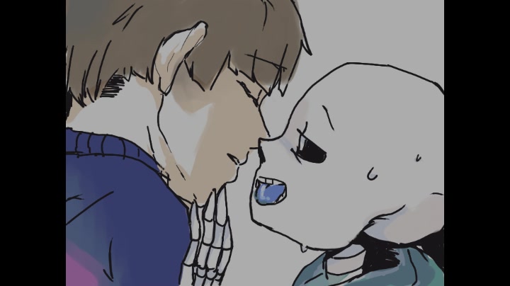 【ut手书】骨头们的kiss唾(多cp注意)_哔哩哔哩 (゜-゜)つロ 干杯