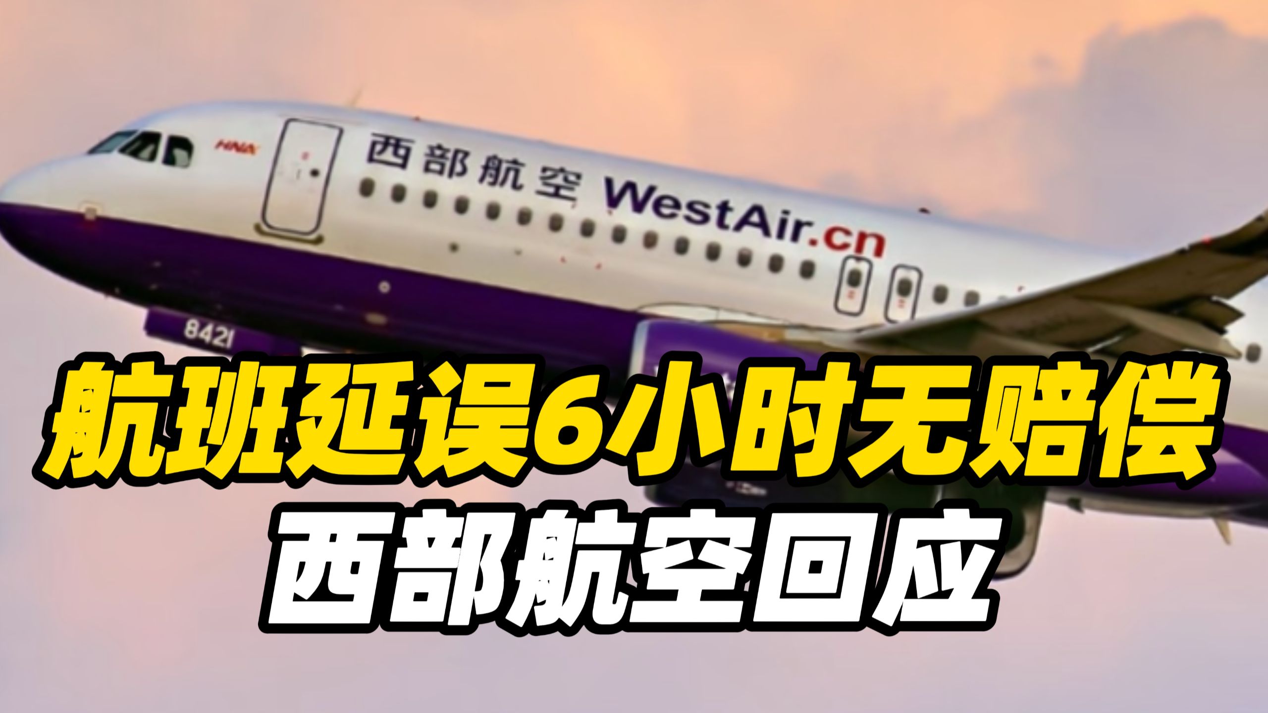 航班延误6小时无赔偿，旅客被迫机场过夜，10月8日，西部航空回应：飞机被鸟击中受损。无法正常起飞，非航司原因