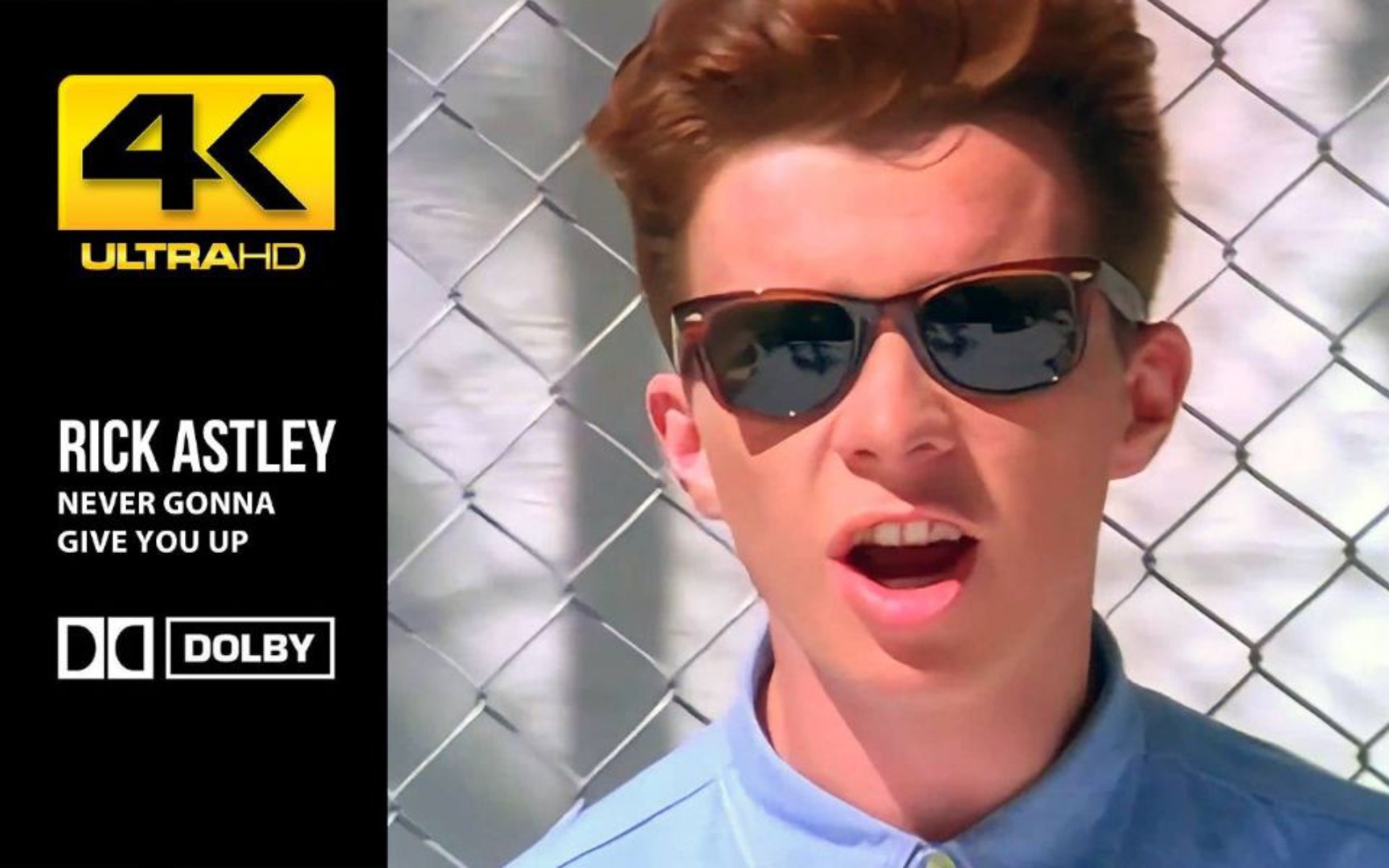 经典老歌:never gonna give you up,4k画质