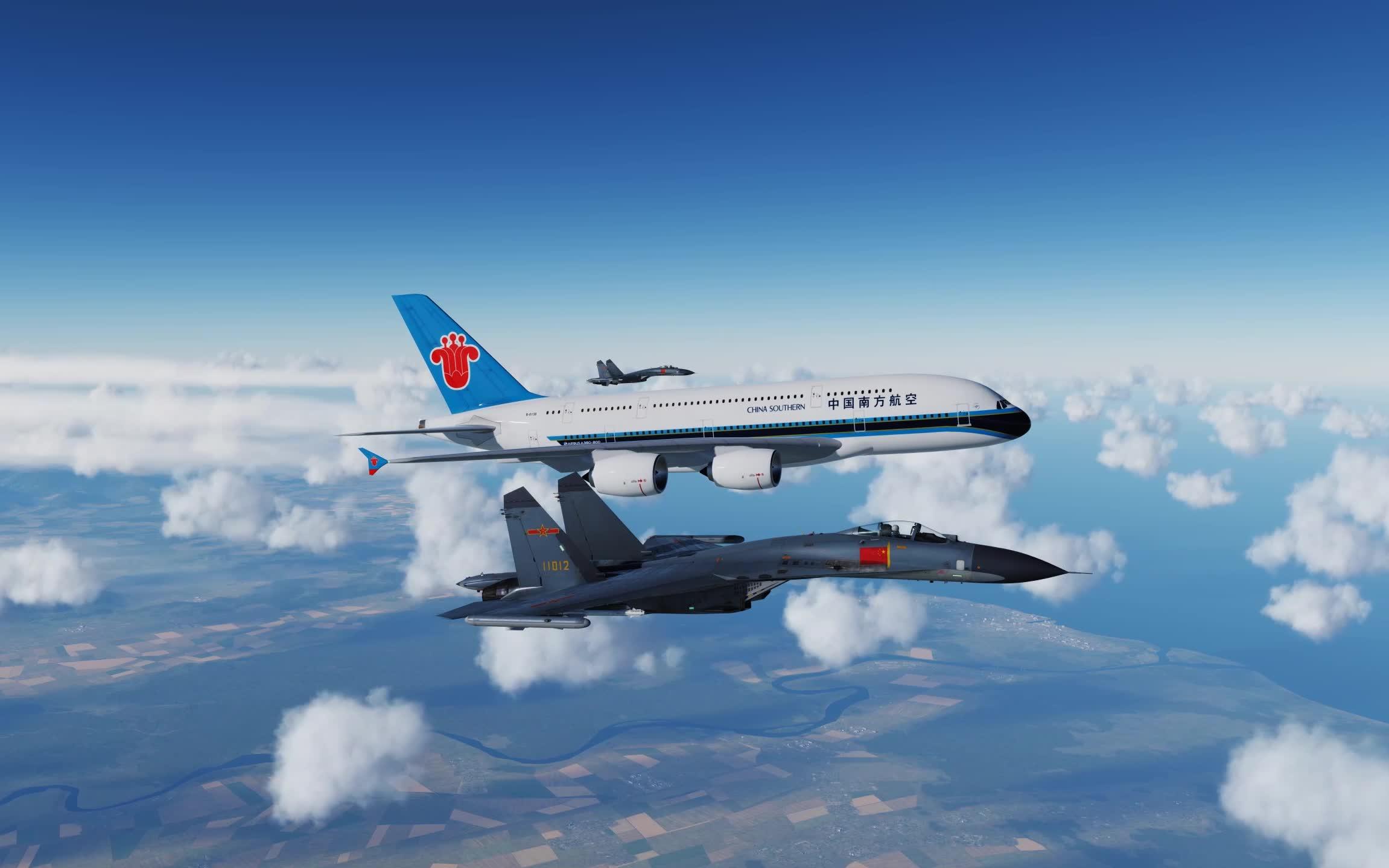 [图]DCS World 美、中、法空军护送（中国：我部奉命全程为您护航！）