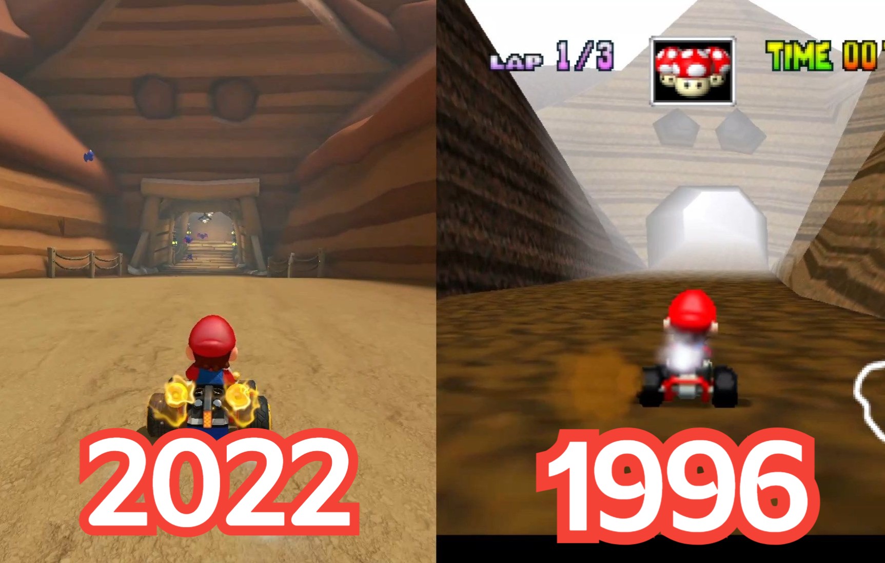 老图换新颜!马里奥赛车8dx全新地图包第一弹终极大对比!!