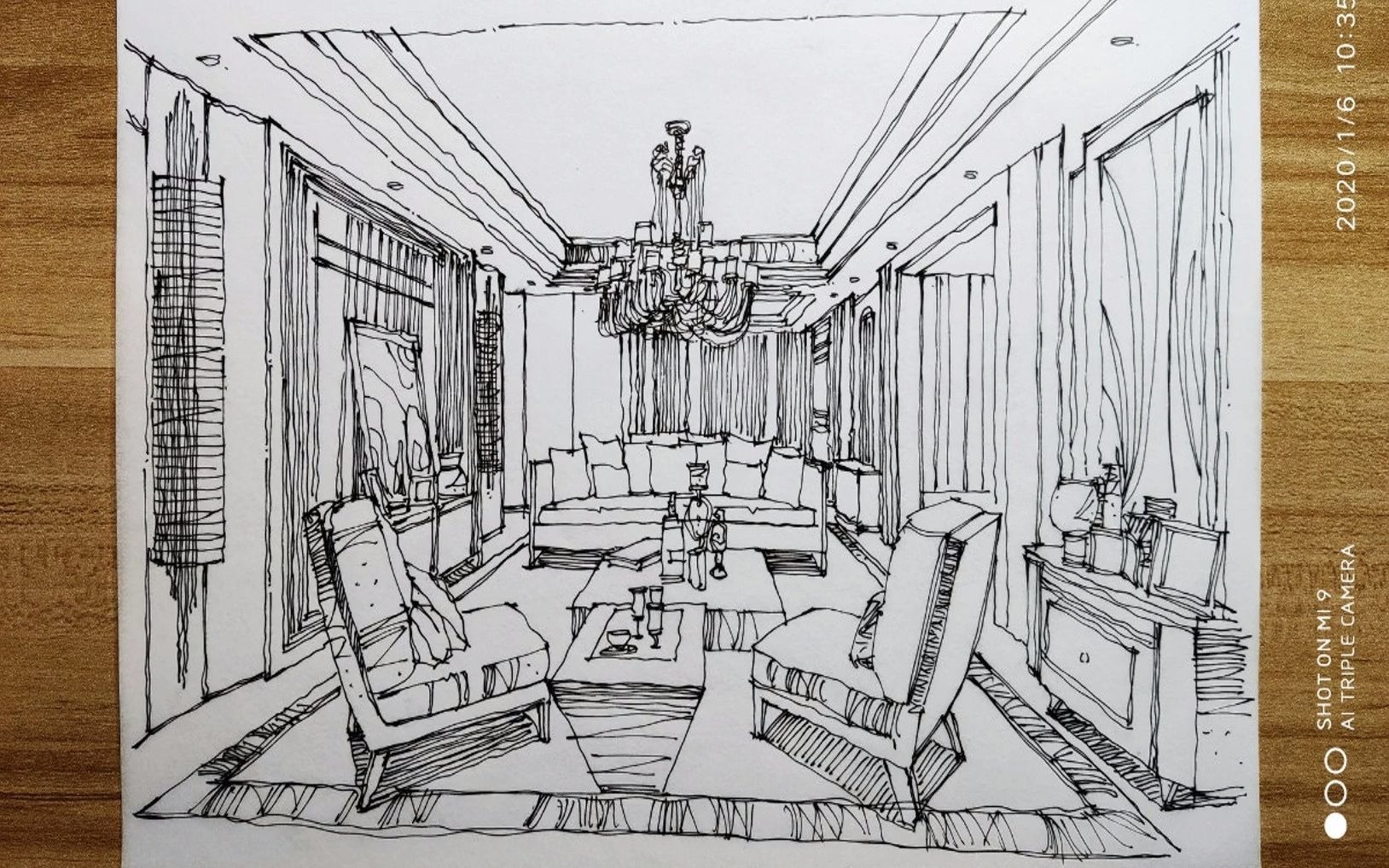 手绘软装设计分享 #其他家具案例 不太好的手绘,自学的,不太好,看看