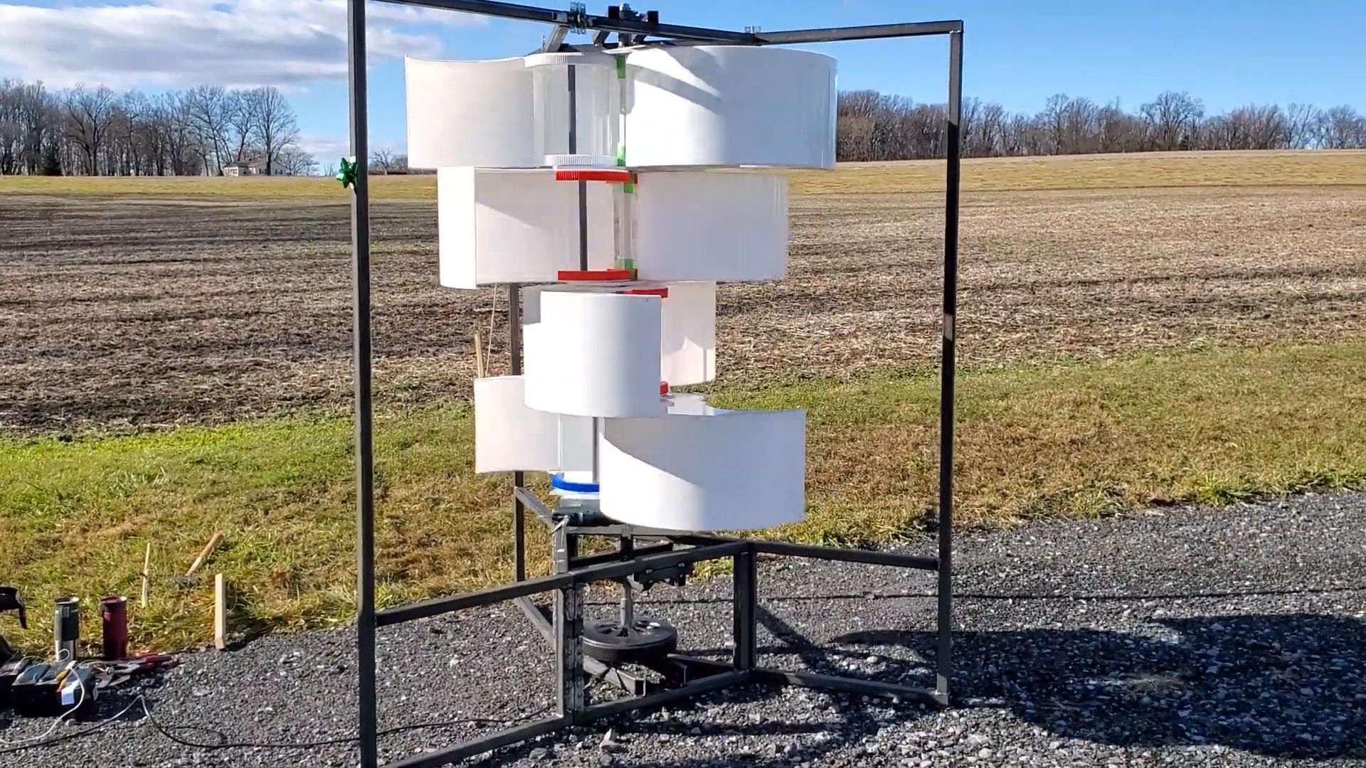 神奇的小型家用风力发电机,采用伸缩式造型设计,放地上就能发电