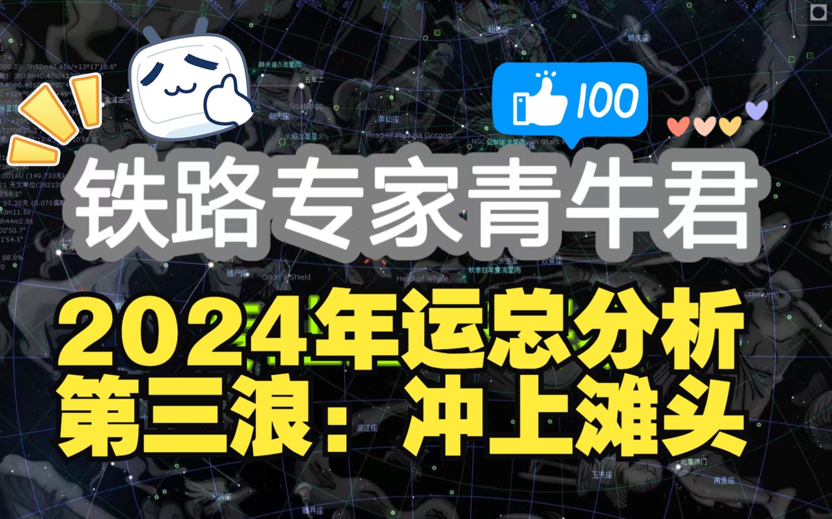 【2024整体星象解析】第三浪冲上滩头.九紫离火运开启哔哩哔哩bilibili