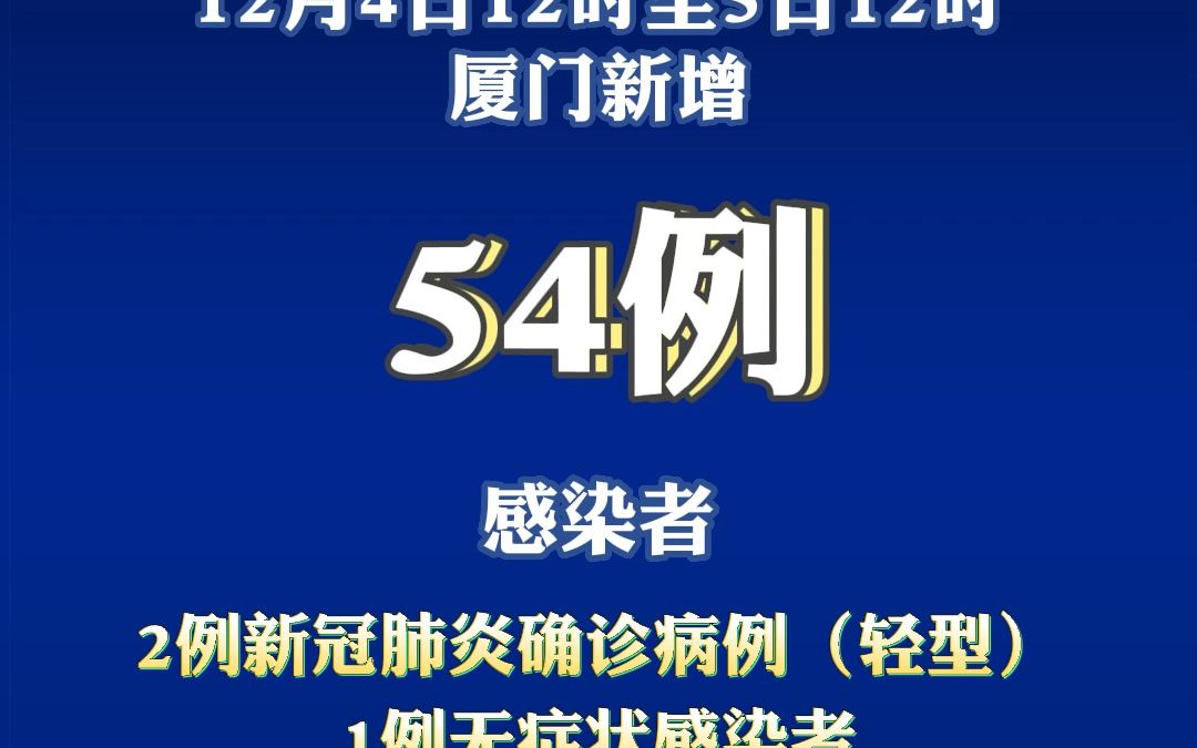 厦门新增54例感染者,请严格执行“入厦必报、三天三检”哔哩哔哩bilibili